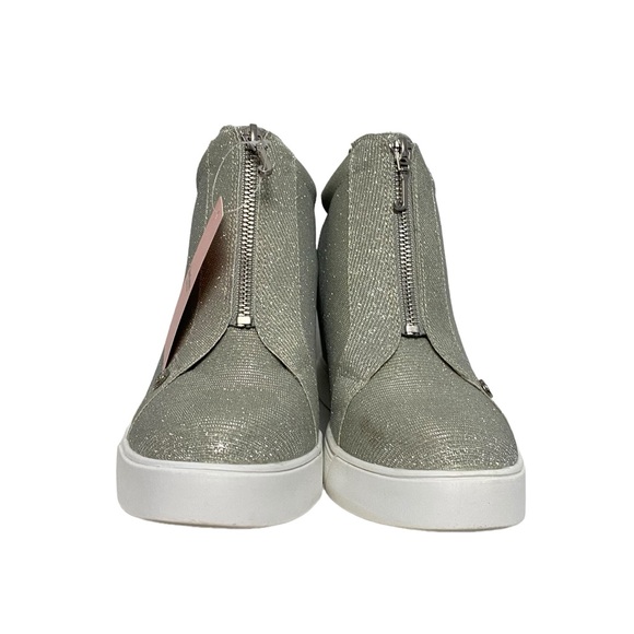 Juicy Couture Joanz Wedge Sneakers Fall Y2K Casual Ankle Boots Silver 9 - Picture 6 of 11